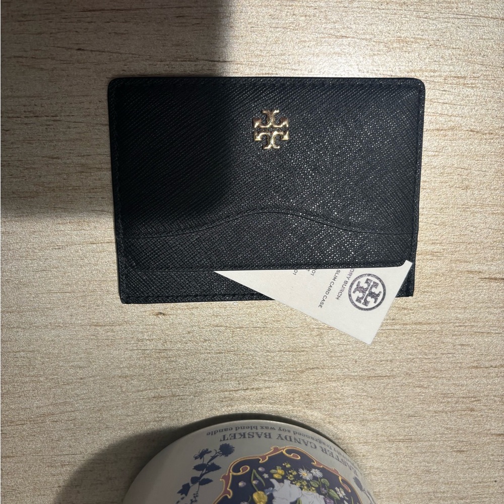 Tory Burch Black Slim Card Case - Picture 3 of 3